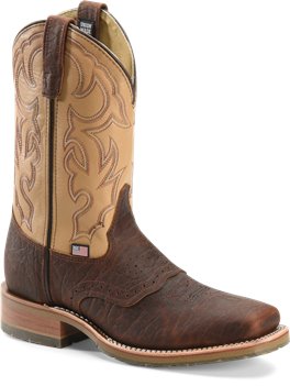 Briar/Echo Taupe Double H Boot 11 Inch Bison Roper
